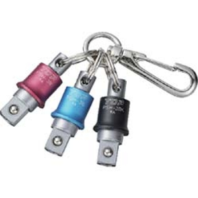 トップ工業(株) PSH-3BRBKN TOP 携帯用インパクトソケットホルダー3色セット