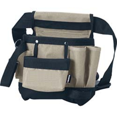 日本中山 TRUSCO  TTH-200-BK TRUSCO ツールバッグ ツールホルスター 5ポケット ブラック色