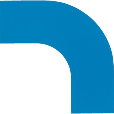 （株）日本緑十字社 150036 緑十字　コーナー用ガードテープ（７５ｍｍ幅用）　青　１０枚組　屋内用