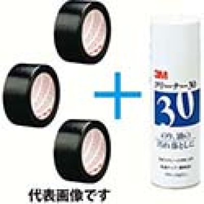 美国 3M  テープ・接着剤製品事業部 471TPUR50X18R-CLEANER30SET 3M ラインテープ 471 紫50mmX18.2m クリーナー30セット