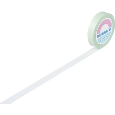 （株）日本緑十字社 148031 緑十字　ガードテープ（ラインテープ）　白　２５ｍｍ幅×２０ｍ　屋内用