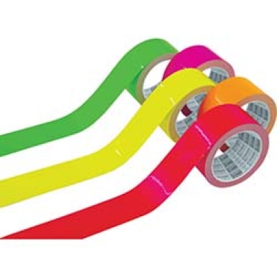 日本中山 TRUSCO  TLK-5010R ＴＲＵＳＣＯ　蛍光ラインテープ５０ｍｍｘ１０ｍ　レッド