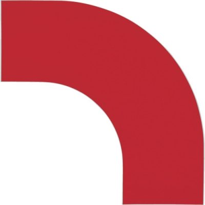 （株）日本緑十字社 150044 緑十字　コーナー用ガードテープ（１００ｍｍ幅用）　赤　１０枚組　屋内用