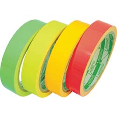 日東エルマテリアル(株) LK-75R 日東エルマテ 蛍光テープ 75mmX5m レッド
