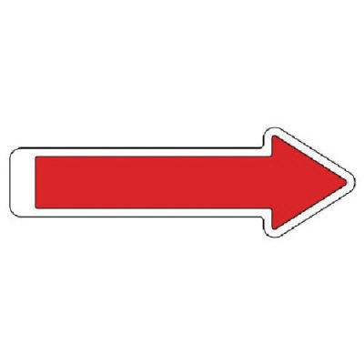 ユニット（株） 862-19 ユニット　矢印テープ赤　ペットフィルム　５枚組　３００×９０