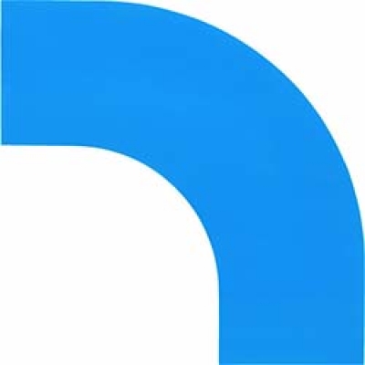 （株）日本緑十字社 150046 緑十字　コーナー用ガードテープ（１００ｍｍ幅用）　青　１０枚組　屋内用