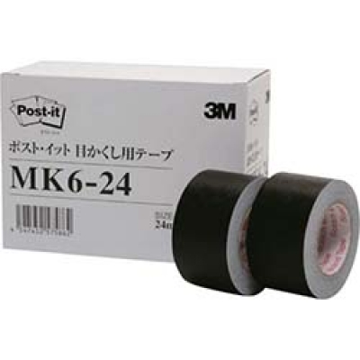 美国 3M  文具・オフィス事業部 MK6-24 3M 目かくし用テープ 24mmX10m  (6巻入)