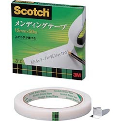 美国 3M  文具・オフィス事業部 810-3-12 3M メンディングテープ 12mmX50m 巻芯径76mm
