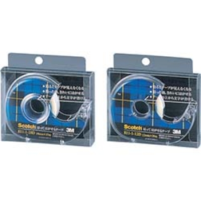 美国 3M  文具・オフィス事業部 811-1-12D ３Ｍ　貼ってはかせるテープ　１２ｍｍＸ２０ｍ　ディスペンサー付　巻芯径２５ｍｍ