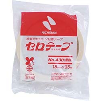 日本米其邦 NICHIBAN     4305T-18 ニチバン セロテ-プ着色白18mmX35m