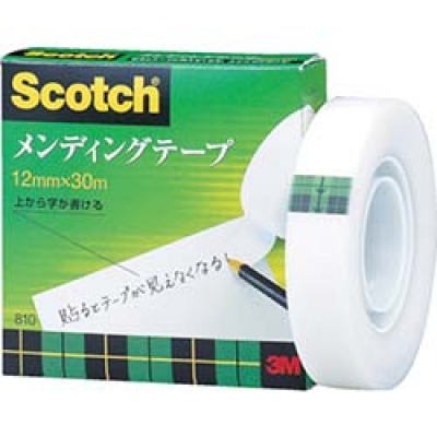 美国 3M  文具・オフィス事業部 810-1-12 3M メンディングテープ 12mmX30m 巻芯径25mm