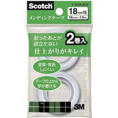 美国 3M  文具・オフィス事業部 CM18-R2P 3M メンディングテープ小巻 詰替え用 18mmX7.6m