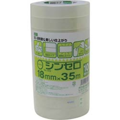 オカモト（株）粘着製品部 3021835 オカモト　シンセロ　ＮＯ３０２　１８ミリ×３５Ｍ　１０巻パック