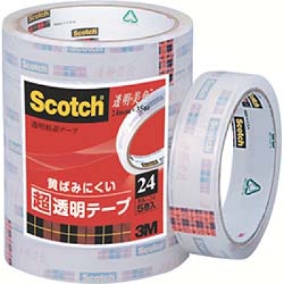 美国 3M  文具・オフィス事業部 BK-24 ３Ｍ　透明粘着テープ「透明美色」　２４ｍｍＸ３５ｍ
