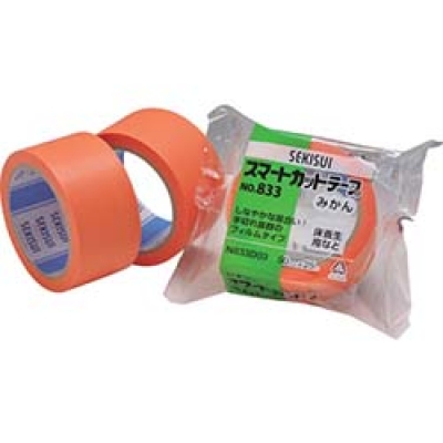積水化学工業（株） N833D12 積水　スマートカットテープＮｏ．８３３　みかん　３８×５０