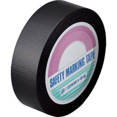 （株）日本緑十字社 262001 緑十字　マット固定用テープ　黒　３８ｍｍ幅×５０ｍ　手切り可能タイプ　ＰＥ