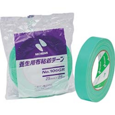 日本米其邦 NICHIBAN     NO.106GR-25 ニチバン　養生用布粘着テープ　Ｎｏ．１０６ＧＲ　２５ｍｍ×２５ｍ