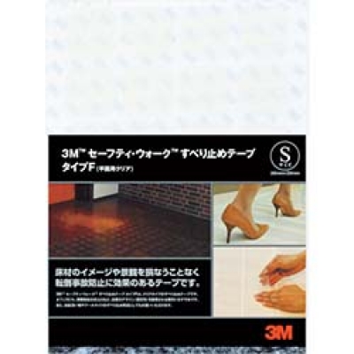 美国 3M  コマーシャルケア事業部 F CLE S ３Ｍ　セーフティ・ウォーク　タイプＦ　３５Ｘ３５ｍｍ　クリア　９６枚入り