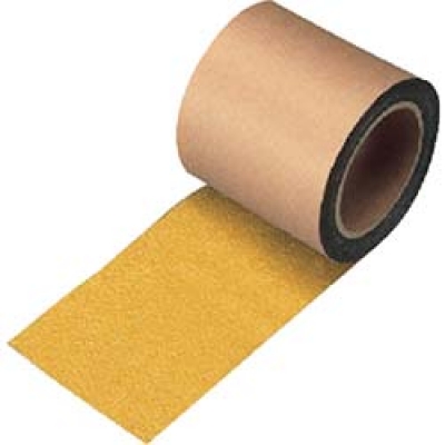 ユニット（株） 374-89 ユニット　すべり止めテープシマ鋼板用（黄）　アルミ　１００ｍｍ幅×５ｍ巻