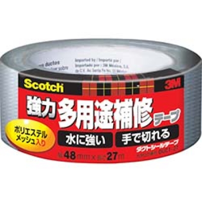 美国 3M  コンシューマーマーケット販売本部 DUCT-27 ３Ｍ　スコッチ　強力多用途補修テープ　４８ｍｍＸ２７ｍ　シルバー　ＤＵＣＴ－２７