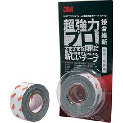 美国 3M  テープ・接着剤製品事業部 BR-12 25X1 ３Ｍ　ＶＨＢ構造用接合テープ　超強力プロ　接合維新　２５ｍｍＸ１ｍ