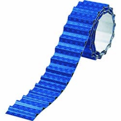 （株）日本緑十字社 265053 緑十字　波状マイクロプリズム反射テープ　青　４５ｍｍ幅×１ｍ　厚み：５ｍｍ　高輝度＋広角反射タイプ