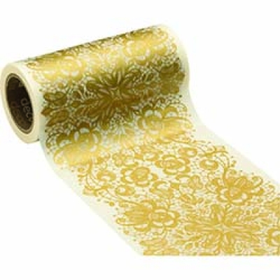 日本NITOMS   M3717 ニトムズ　インテリアマスキングテープ１００ｍｍ　レースゴールド