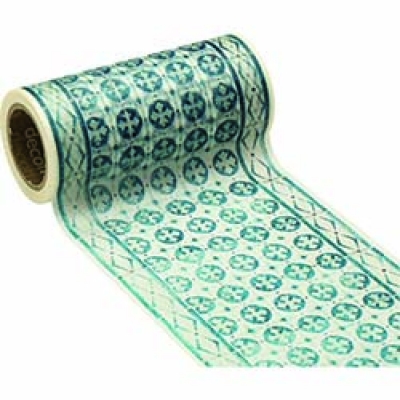 日本NITOMS   M3712 ニトムズ　インテリアマスキングテープ１００ｍｍ　タイルブルーＧ