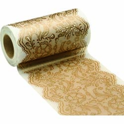 日本NITOMS   M3852 ニトムズ　インテリアフィルムテープ１００ｍｍ　レースゴールド