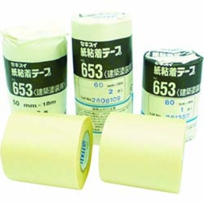 積水化学工業（株） K653X10 積水　紙粘着テープ＃６５３　６０Ｘ１８（１パック＝２巻入）