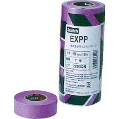 美国 3M  テープ・接着剤製品事業部 EXPP 30X18 ３Ｍ　建築塗装用マスキングテープ　ＥＸＰＰ　３０ｍｍＸ１８ｍ　４巻入り