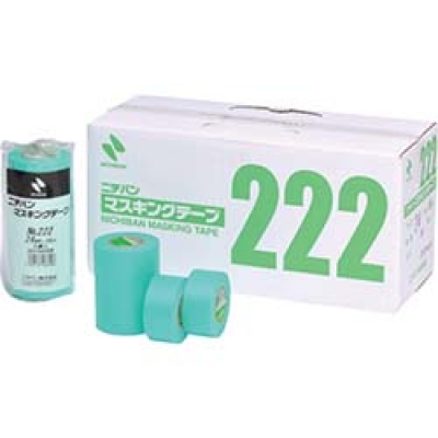 日本米其邦 NICHIBAN     222H-50 ニチバン　マスキングテープ　２２２Ｈ　５０ｍｍＸ１８ｍ（１パック２巻入り）