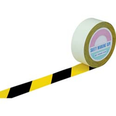 ユニット（株） 374-03 ユニット　トラテープ斜めトラ　塩ビフィルム　４５ｍｍ幅×１０ｍ巻