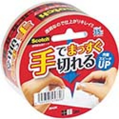 美国 3M  文具・オフィス事業部 3842K ３Ｍ　スコッチ　手で切れる透明梱包用テープ　４８ｍｍＸ３５ｍ