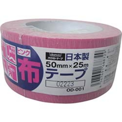 オカモト（株）粘着製品部 OD001P オカモト　ＯＤ－００１　布テープカラーピンク　５０ミリ