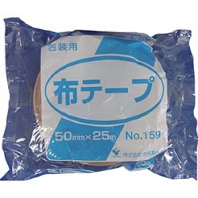 （株）寺岡製作所 159 50X25 ＴＥＲＡＯＫＡ　包装用布テープ　ＮＯ．１５９　５０ｍｍＸ２５Ｍ