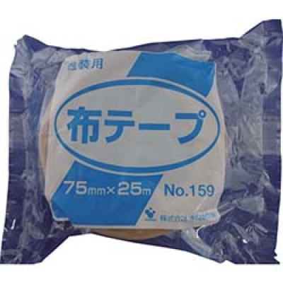 （株）寺岡製作所 159 75X25 ＴＥＲＡＯＫＡ　包装用布テープ　ＮＯ．１５９　７５ｍｍＸ２５Ｍ