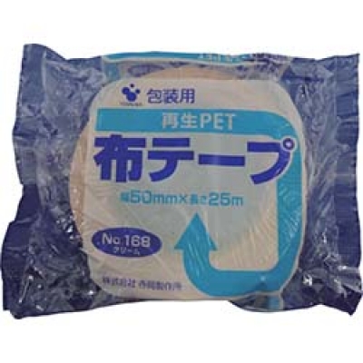 （株）寺岡製作所 168 50X25 ＴＥＲＡＯＫＡ　ＰＥＴボトル再生布テープ　ＮＯ．１６８　５０ｍｍＸ２５Ｍ