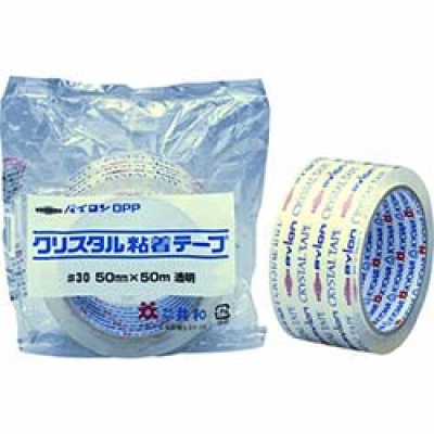 （株）共和 HS-4500CA パイロン　クリスタル粘着テープ（ＯＰＰ）＃３０　５０ｍｍ×５０Ｍ　透明