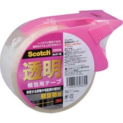 美国 3M  文具・オフィス事業部 309DS ３Ｍ　透明梱包用テープカッター付き３０９ＤＳ