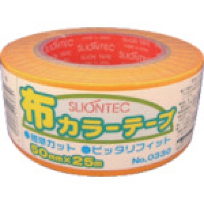 マクセル（株）スリオンテック事業本部 033000-KL-00-50X25 スリオン　カラー布粘着テープ　イエロー