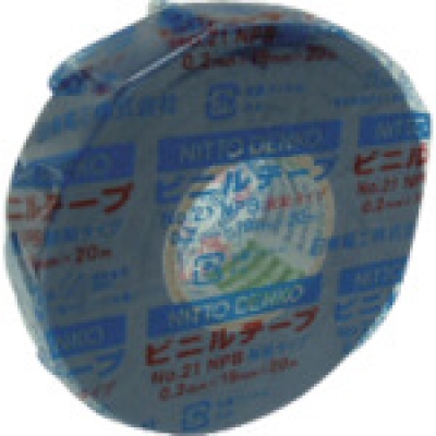 日东电工 NITTO  21R-10（BK） 日東　ビニールテープ　ＮＯ．２１　１９ｍｍＸ１０ｍ　黒