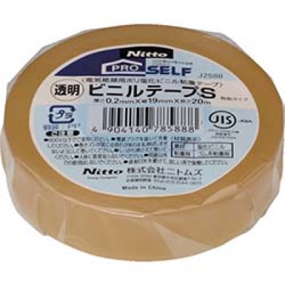 日本NITOMS   J2588 ニトムズ　ビニルテ－プＳ　１９Ｘ２０透明