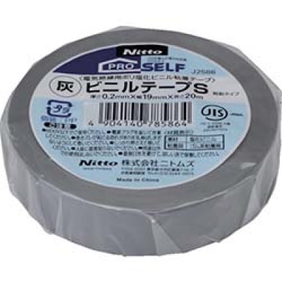 日本NITOMS   J2586 ニトムズ　ビニルテ－プＳ　１９Ｘ２０灰