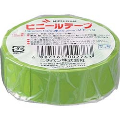 日本米其邦 NICHIBAN     VT-1915 ニチバン　ビニールテープ若草１９ｍｍＸ１０ｍ　１巻