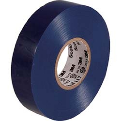 美国 3M  電力マーケット営業部 117 BLU 20 10P ３Ｍ　ビニールテープ　１１７　青　１９ｍｍＸ２０ｍ　１０巻入り