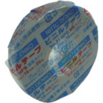 日东电工 NITTO  21-75BK 日東　ビニールテープＮｏ．２１　０．２ｍｍ×７５ｍｍ×２０ｍ　黒　３巻入り