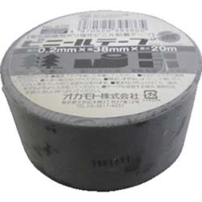 オカモト（株）粘着製品部 470BK3820 オカモト　ビニールテープ　ＮＯ４７０　黒　３８ミリ×２０Ｍ