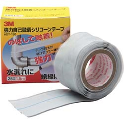 美国 3M  電力マーケット営業部 HDT-150 ３Ｍ　強力自己融着シリコーンテープ　ＨＤＴ　２５ｍｍＸ１．５ｍ
