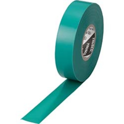 日本中山 TRUSCO  TM1920GN-1P ＴＲＵＳＣＯ　脱鉛タイプ　ビニールテープ　１９Ｘ２０ｍ　緑　１巻